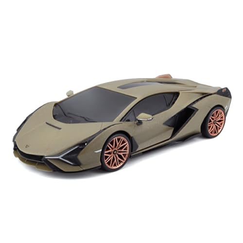 Bauer Spielwaren Tech R/C Lamborghini Sian FKP37: Ferngesteuertes Auto im Maßstab 1:24, 2,4 GHz, mit Pistolengriff-Steuerung, ab 5 Jahren, 20 cm, grün (582338) von Bauer Spielwaren