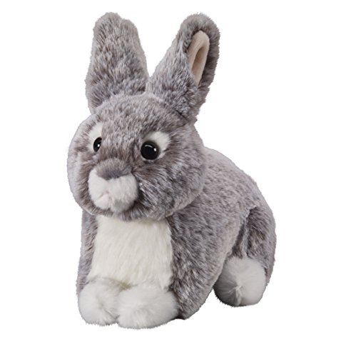 Deine Tiere mit Herz Bauer Spielwaren Hase liegend: Kleines Kuscheltier zum Kuscheln und Liebhaben, ideal als Geschenk, 18 cm, grau (12503) von Bauer Spielwaren