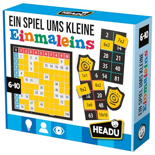 Headu „EIN Spiel ums kleine Einmaleins – Wer rechnet am schnellsten?“: Lernspiel für Kinder im Alter von 6 bis 10 Jahren, deutsche Version (DE58998) von Bauer Spielwaren