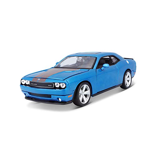 Maisto 31280 - Modellauto 1:24 Dodge Challenger SRT8, metallic blau von Maisto