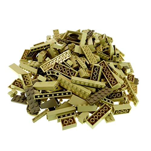 0,5 kg Lego System Basic Steine Sondersteine Sortiert nach Farbe hell dunkel beige tan Kiloware Form der Steine zufällig gemischt 500 g Sortierung von Bausteine gebraucht