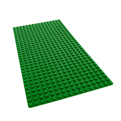 LEGO® City Classic Basic Bauplatte grün flach 16x32 Noppen Wiese Garten - 1 Stück - Klassische Bauplatte für LEGO® Häuser und kreative Bauprojekte - Ideal für LEGO® City Konstruktionen von LEGO