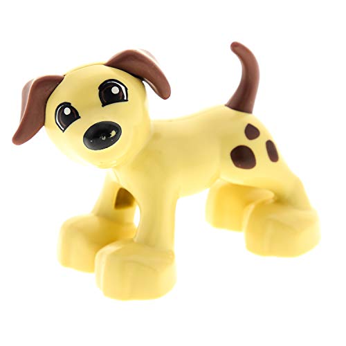 1 x Lego Duplo Tier Hund beige braun Bauernhof Zoo Zirkus neues Modell 1396pb01 von Bausteine gebraucht