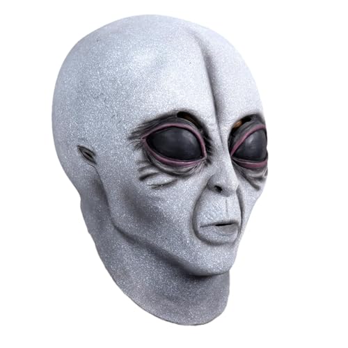 Bavokon Alien-Gesichtsbedeckung, Alien-Kopf-Requisite - Halloween Realistischer Kopf Requisite - Festival-Mehrzweck-Kopf-Requisiten, Streich-Requisiten für Cosplay, Bühnenshow von Bavokon