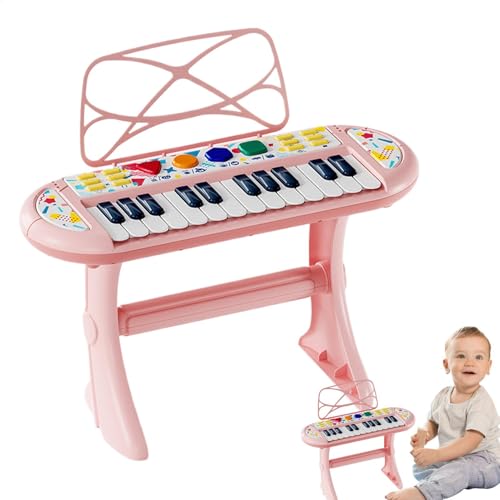 Bavokon Musiktastatur für Kinder, E-Piano für Kinder | Spielzeug für elektronische Musikinstrumente mit 24 Tasten - Aufnahme tragbares pädagogisches Spielzeug Musikinstrument Weihnachten Geburtstag von Bavokon