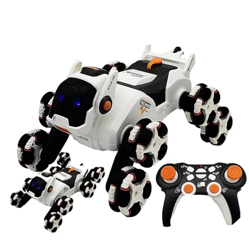 Bavokon Roboter-Hundespielzeug für Kinder, Roboter-Hunde-RC-Auto | All-Terrain-Stuntauto mit Licht, Musik und Spray - Roboterhund, ferngesteuertes Autospielzeug für und Mädchen im Alter von 6–14 von Bavokon