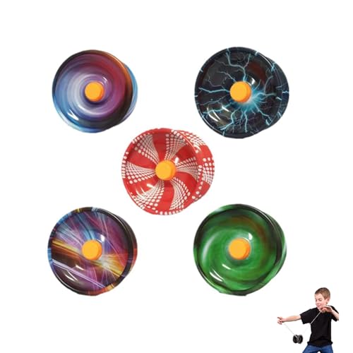 Responsive Yoyo für Kinder,Dual Purpose Jojo für Anfänger,Reaktionsfähiges JoJo für Kinder,Dual Purpose Yo-Yo,Reaktionsfähiges Mehrzweck-Jojo,Geeignet für Anfänger und Erwachsene,für Ausflüge,5 Stücke von Bavooty