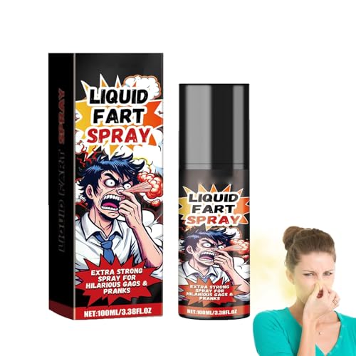 Stinkender Furz-Spray,100ML Schrecklicher Spray,Stinky Liquid Fart,Flüssiger Furz,Furzspray Ekliger,Streichspielzeug Erwachsene,flüssiges Furzspray für Aprilscherz-Party Familie Freunde zu Necken von Bavooty