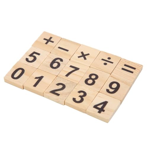 Baxnore 200 Stück Holz-Zahlenplättchen, Holz-Scrabble-Zahlenplättchen, Holz-Scrabble-Fliesen, Holz-Zahlenplättchen, Holz-Scrabble-Fliesen zum Lernen von Buchstaben und Wörtern von Baxnore