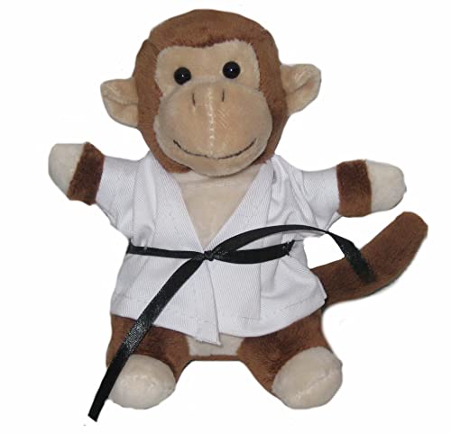 AFFE Ludwig Kampfsport Karate Plüschtier Kuscheltier Stofftier Taekwondo Judo Glücksbringer Maskottchen Kickboxen MMA Krav MAGA Geburtstag Geschenk Kinder Erwachsene von Bay Sports