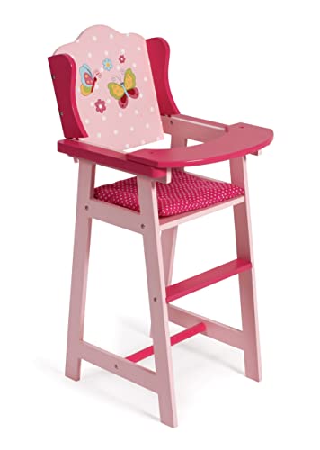 Bayer Chic 2000 - 501-90 - Puppenhochstuhl für Puppen bis 46 cm, Puppenmöbel, Puppenzubehör, Papilio pink, 30 x 26.5 x 59 cm von Bayer Chic 2000