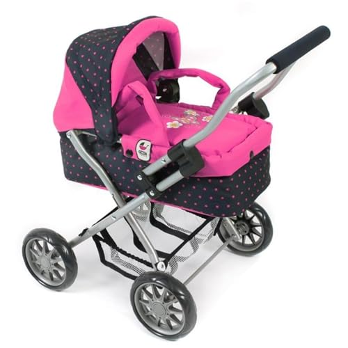 Bayer Chic 2000 555 12 - Kuschelwagen Smarty, Dots, blau/pink von Bayer Chic 2000