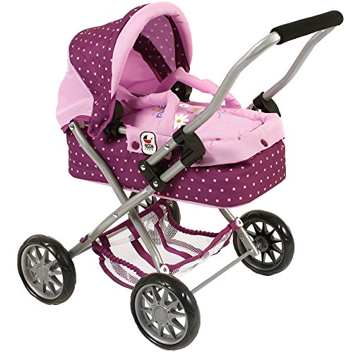 Bayer Chic 2000 555 Puppenwagen Smarty, Dots Brombeere, 56 x 37 x 56 cm von Bayer Chic 2000