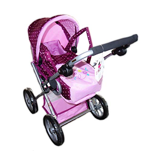 Bayer Chic 2000 560 29 - Kombi-Puppenwagen Leni, Dots Brombeere von Bayer Chic 2000