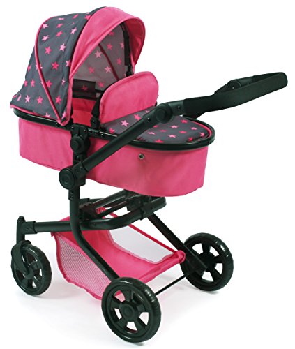 Bayer Chic 2000 595 82 Kombi-Puppenwagen Mika, Sternchen pink, Rosa von Bayer Chic 2000