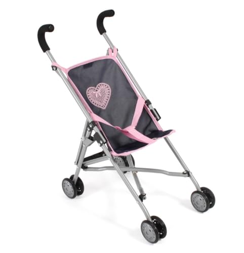 Bayer Chic 2000 Puppenbuggy Roma, Puppenwagen, Mini-Buggy, 50 x 29 x 57 cm, Melange Grau-navy von Bayer Chic 2000