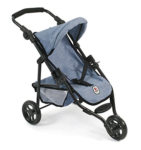 Bayer Chic 2000 - 61250 - Puppenbuggy Lola, Jogging-Buggy, Puppenjogger, Puppenwagen, Jeans blau, 70 x 33 x 62 cm von Bayer Chic 2000