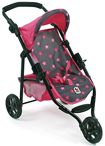 Bayer Chic 2000 612 82 Jogging-Buggy Lola, Puppenwagen, Sternchen pink von Bayer Chic 2000