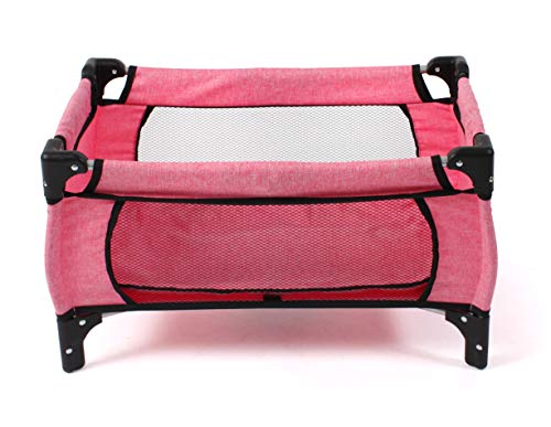 Bayer Chic 2000 653 57 - Reisebett Deluxe für Puppen, bis 50 cm, Farbe Pink von Bayer Chic 2000