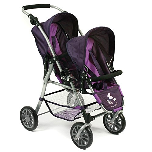 Bayer Chic 2000 691 25 - Tandem Puppen Buggy Twinny, Pflaume, lila, 63 x 43 x 77 cm von Bayer Chic 2000