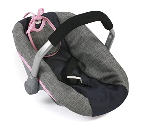 Bayer Chic 2000 708-26 Puppen-Autositz für Baby-Puppen, Puppentrage, Melange Navy-grau von Bayer Chic 2000