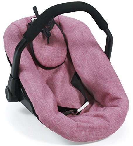 Bayer Chic 2000 708-70 Puppen-Autositz für Baby-Puppen, Puppentrage, Melange pink von Bayer Chic 2000