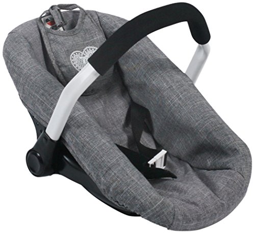 Bayer Chic 2000 708 76 Autositz für Baby-Puppen, Jeans grau, 50 cm von Bayer Chic 2000