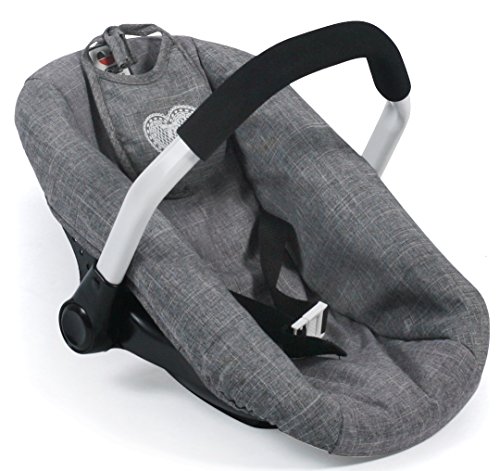 Bayer Chic 2000 708-76 Puppen-Autositz für Baby-Puppen, Puppentrage, Jeans grau von Bayer Chic 2000