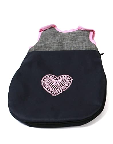 Bayer Chic 2000 794 26 Puppen Bola, Schlafsack für Babypuppen, Melange grau-Navy, blau von Bayer Chic 2000