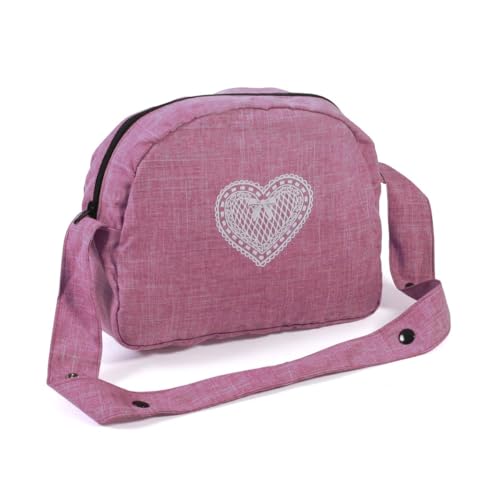 Bayer Chic 2000 853-62 Bayer Chic 2000-Wickeltasche für Puppen, Puppenwickeltasche, Puppenzubehör, Puppentasche, Jeans pink von Bayer Chic 2000