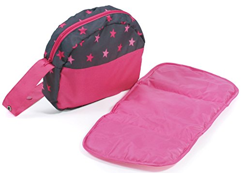 Bayer Chic 2000 853 82 Wickeltasche, Puppen-Zubehör, Sternchen pink von Bayer Chic 2000