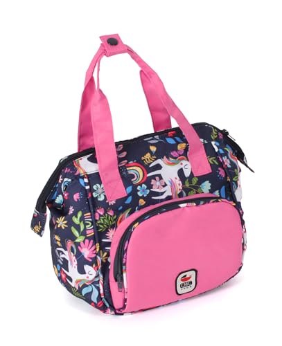 Bayer Chic 2000-854-43 Puppen-Wickeltasche, Wickeltasche für Puppen, Einhorn, navy-pink von Bayer Chic 2000