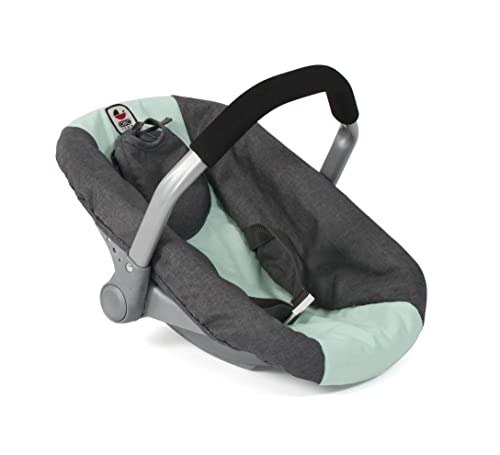 Bayer Chic 2000 - Puppen-Autositz für Baby-Puppen, Puppentrage, Puppenzubehör, dunkelgrau, Mint von Bayer Chic 2000