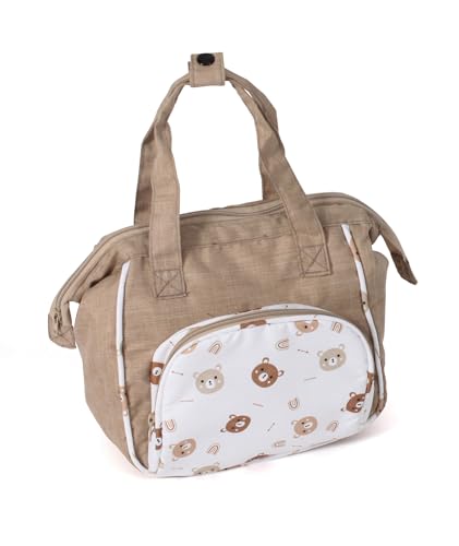 Bayer Chic 2000 - Puppen-Wickeltasche, Wickeltasche für Puppen, Puppenzubehör, Puppentasche, Bärchen, beige von Bayer Chic 2000