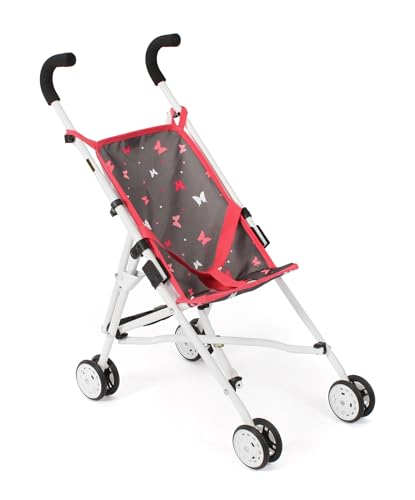 Bayer Chic 2000 - Puppenbuggy Roma, Puppenwagen, Mini-Buggy, Butterfly Koralle, 601-47 von Bayer Chic 2000