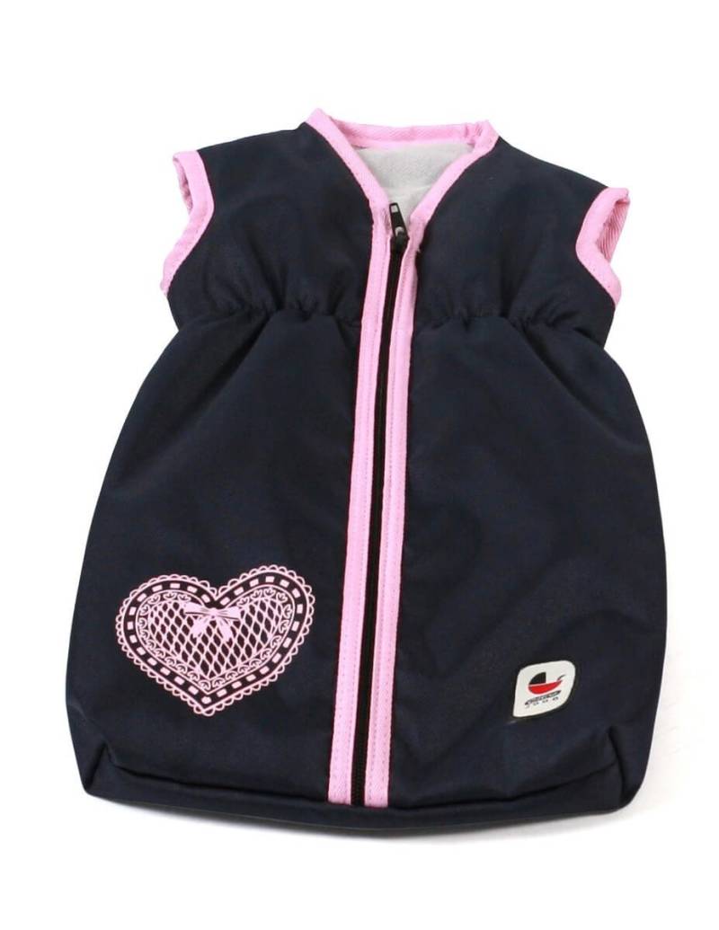 Bayer Chic 2000 Puppenschlafsack in Melange grau-navy von Bayer Chic 2000