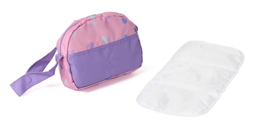 Bayer Chic 2000 - Wickeltasche für Puppen, Puppenwickeltasche, Puppenzubehör, Puppentasche, Herzchen, lila Bayer Chic 2000 - Wickeltasche für Puppen, Puppenwickeltasche, Puppenzubehör, Puppentasche, Herzchen, lila von Bayer Chic 2000