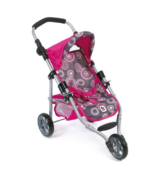 Jogging-Buggy LOLA für Puppen Dessin Hot Pink Pearls von Bayer Chic 2000