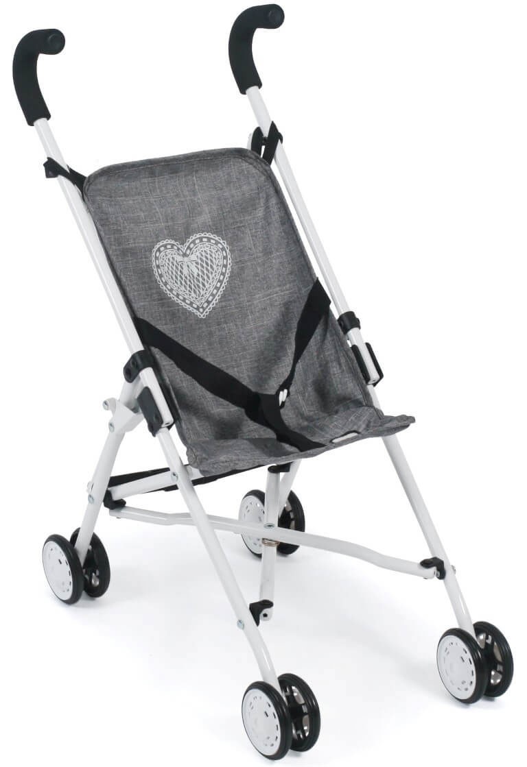 Mini-Buggy ROMA für Puppen, Jeans grey von Bayer Chic 2000