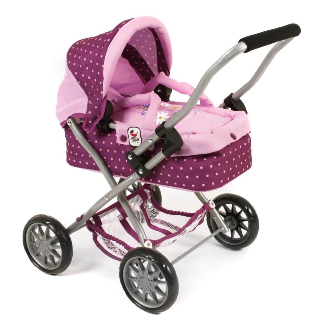 Mini-Kuschelwagen SMARTY Dessin Dots Brombeere von Bayer Chic 2000