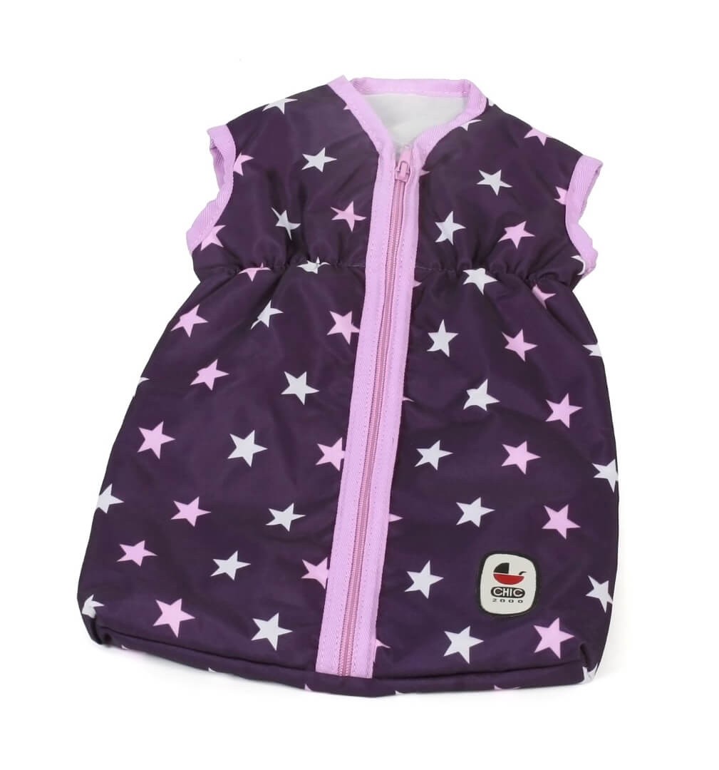 Puppenschlafsack Stars lila von Bayer Chic 2000