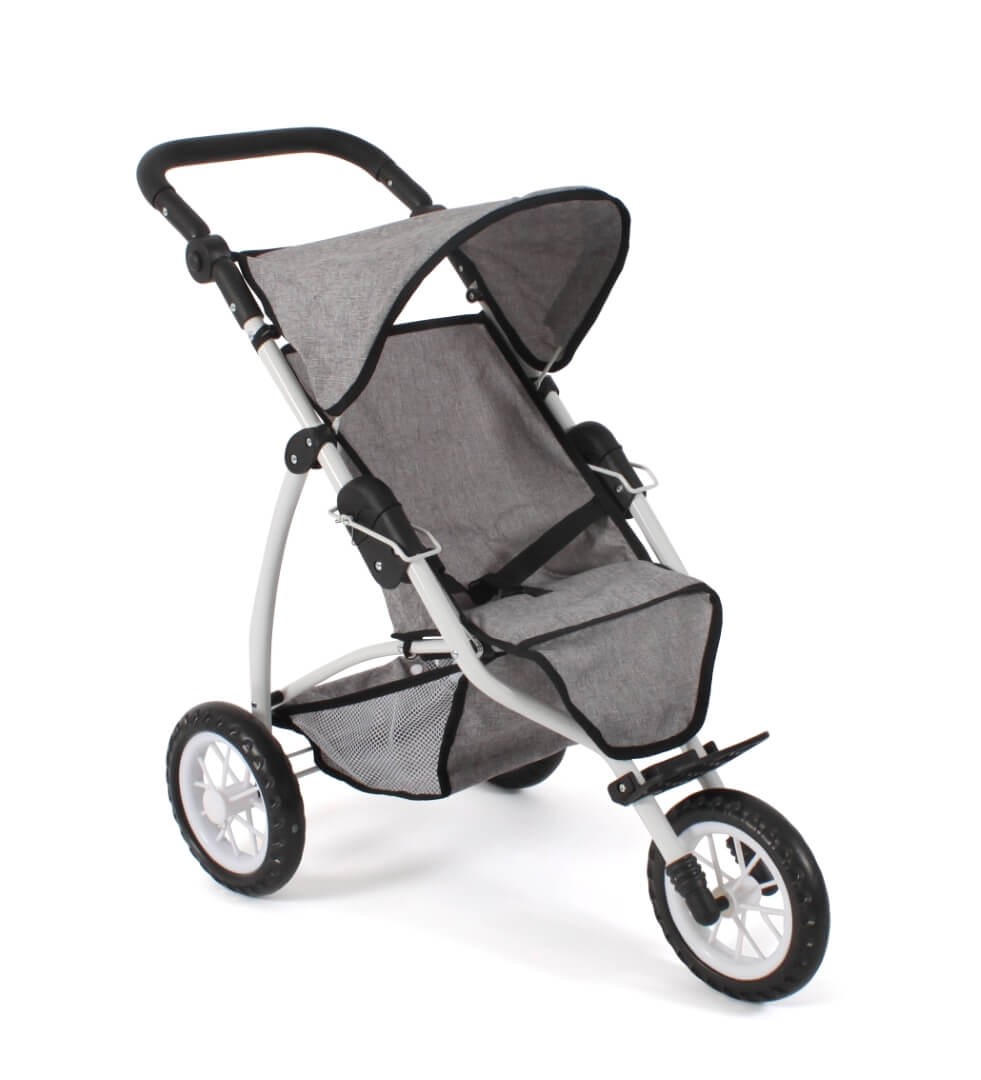 Puppenwagen Jogging-Buggy "LEON" Melange grau von Bayer Chic 2000