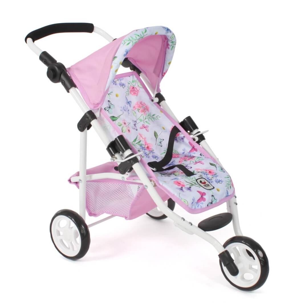 Puppenwagen Jogging-Buggy "LOLA" Flowers - Puppenbuggy von Bayer Chic 2000