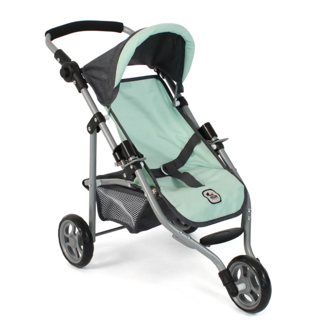 Puppenwagen Jogging-Buggy "LOLA" melange anthrazit-mint - Puppenbuggy von Bayer Chic 2000