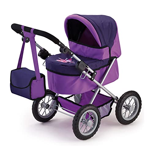 Bayer Design 13012AA Puppenwagen Trendy, höhenverstellbar, zusammenklappbar, mit Tasche, Motiv: Fee, lila, 67 x 41 x 67 cm von Bayer Design