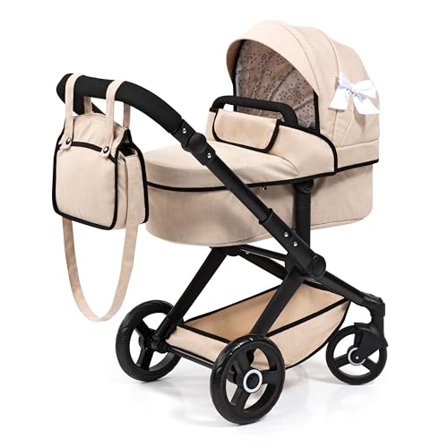 Bayer Design 17075AA Puppenwagen Xeo mit Tasche, höhenverstellbarer Griff, Schwenkschieber, wandelbar als Puppenjogger, bewegliche Vorderräder, integrierter Korb Bayer Design 17075AA Puppenwagen Xeo mit Tasche, höhenverstellbarer Griff, Schwenkschieber, wandelbar als Puppenjogger, bewegliche Vorderräder, integrierter Korb von Bayer Design