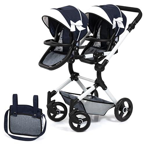 Bayer Design 26281AA Zwillingspuppenwagen Twin NEO mit Tasche, höhenverstellbarer Griff, Schwenkschieber, Sitze einzeln steckbar, bewegliche Vorderräder, integrierter Korb Bayer Design 26281AA Zwillingspuppenwagen Twin NEO mit Tasche, höhenverstellbarer Griff, Schwenkschieber, Sitze einzeln steckbar, bewegliche Vorderräder, integrierter Korb von Bayer Design