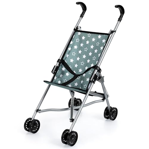 Bayer Design 30558AA Puppenbuggy, zusammenklappbar, Doppelräder, Sicherheitsgurt, aus Metall von Bayer Design