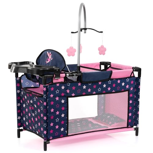 Bayer Design 62616AA Puppenbett mit Schrank, Sitz, Mobile, Ablage, Bettdecke, Kissen, Puppenzubehör Bayer Design 62616AA Puppenbett mit Schrank, Sitz, Mobile, Ablage, Bettdecke, Kissen, Puppenzubehör von Bayer Design