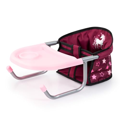 Bayer Design 65823AA Tischsitz für Puppen, Zubehör, Sitz für Puppen bis 46 cm,Farbe - Bordeaux Unicorn, 0.49 von Bayer Design